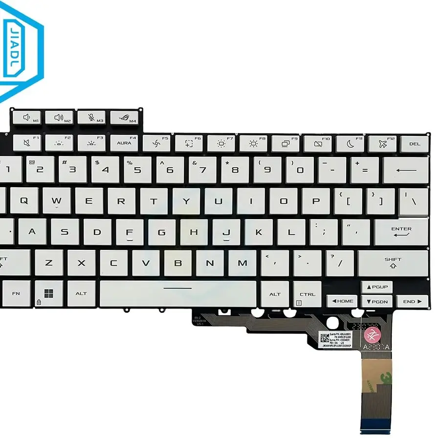 Newly White US English RGB Backlit Keyboard For Asus ROG Zephyrus G16 GU605 GA605 GU605CM GU605CP GU605CR GU605CW GU605CX 2025