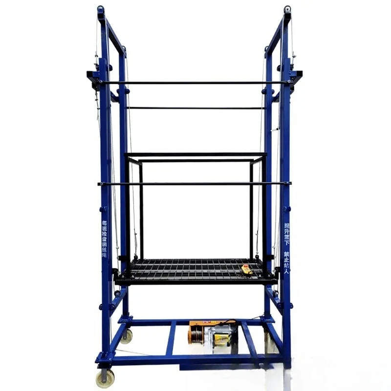 Electric Scaffolding Lifting Ladder 500kg Platform For Construction Load Electric Lifting Work