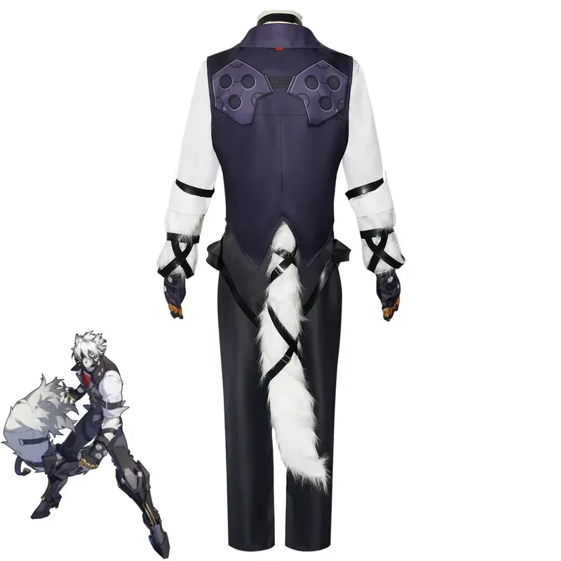 أزياء Zenless Zone Zero Von Lycaon التأثيرية مجموعة كرنفال الهالوين فيكتوريا بتلر سترة وقميص شعر مستعار موحد