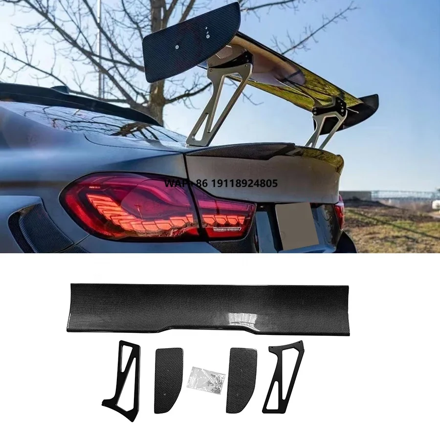 

RKP Style Carbon Fiber Rear Spoiler for F87 M2 M2C F80 F82 F83 M5 F90 F30 2 Series M4 Universal GT Tail Wing Spoiler Bodykit