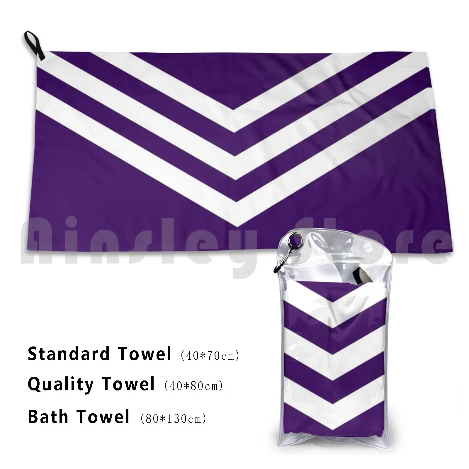 Fremantle Afl Club Bath Towel Beach Cushion 2414 Fremantle Australian Afl Football Face
