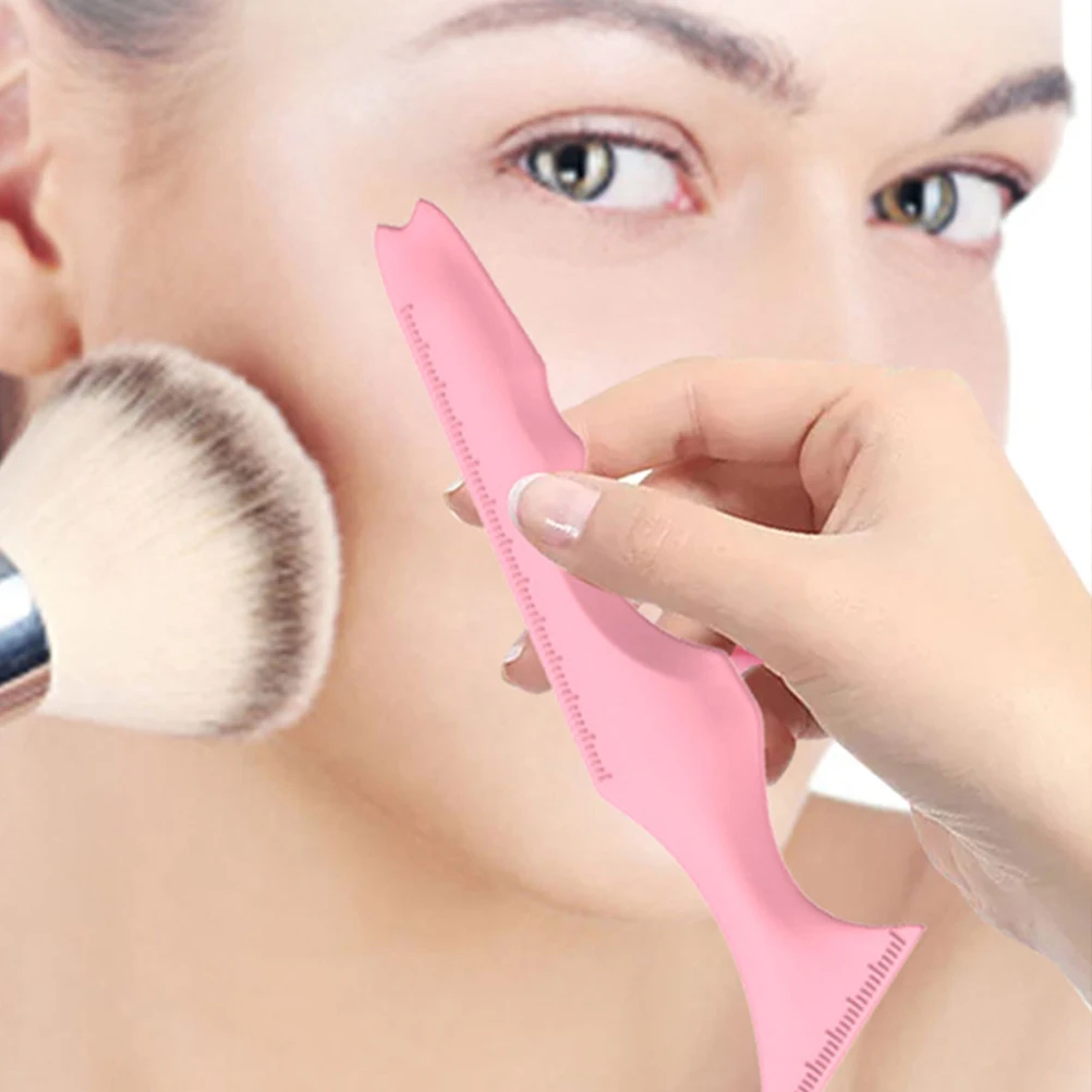 3 pièces Silicone Eyeliner aide outil de maquillage des yeux poignée ergonomique applicateur de Mascara dessin précis pochoir Eyeliner pochoirs