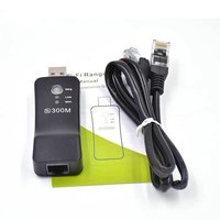 USB WIFI Repeater 300Mbps 2.4GHz Wireless WiFi Signal Amplifier WI-FI Range Extender with Lan Port Adapter for TV Player