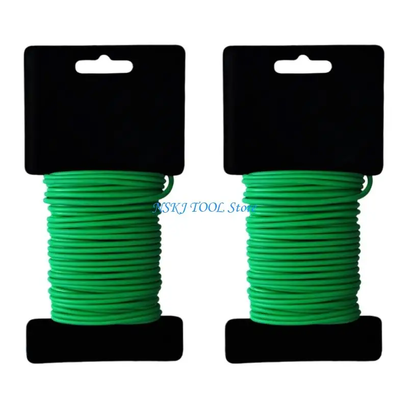 L8RC Weatherproof Soft Gardening Line Wire Fit for Secure Plant Tying Training Line Lightweight UV 10M 3.5mm Thick