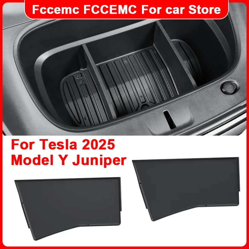 

Front Spare Box Organizer Board For Tesla Model Y Juniper/Launch 2025 Car Interior Accessories Front Trunk Combination Partition