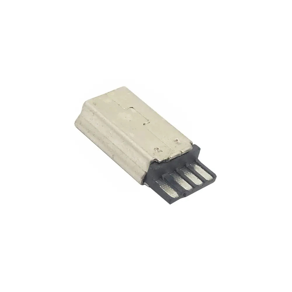 MINI USB macho de cuerpo corto, cable de soldadura de potencia, Conector de enchufe