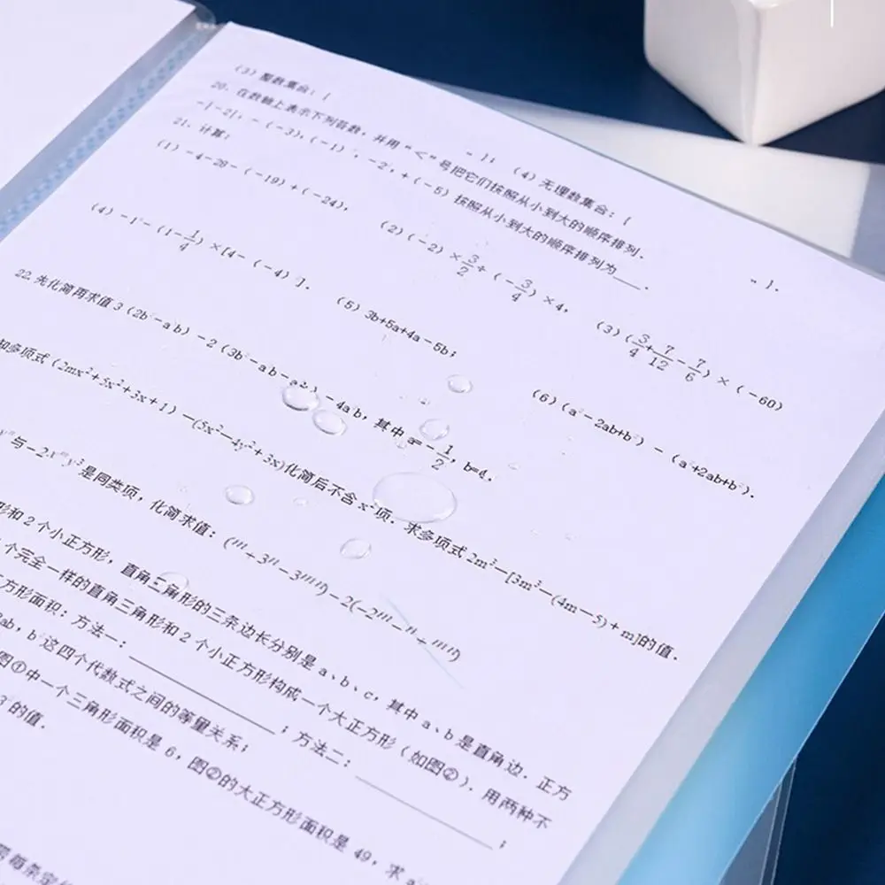 

Simple 20/30/40/60/100 Pages A4 File Folder Multilayer Large Capacity Archives Bag Waterproof Multifunctional File Bag Student