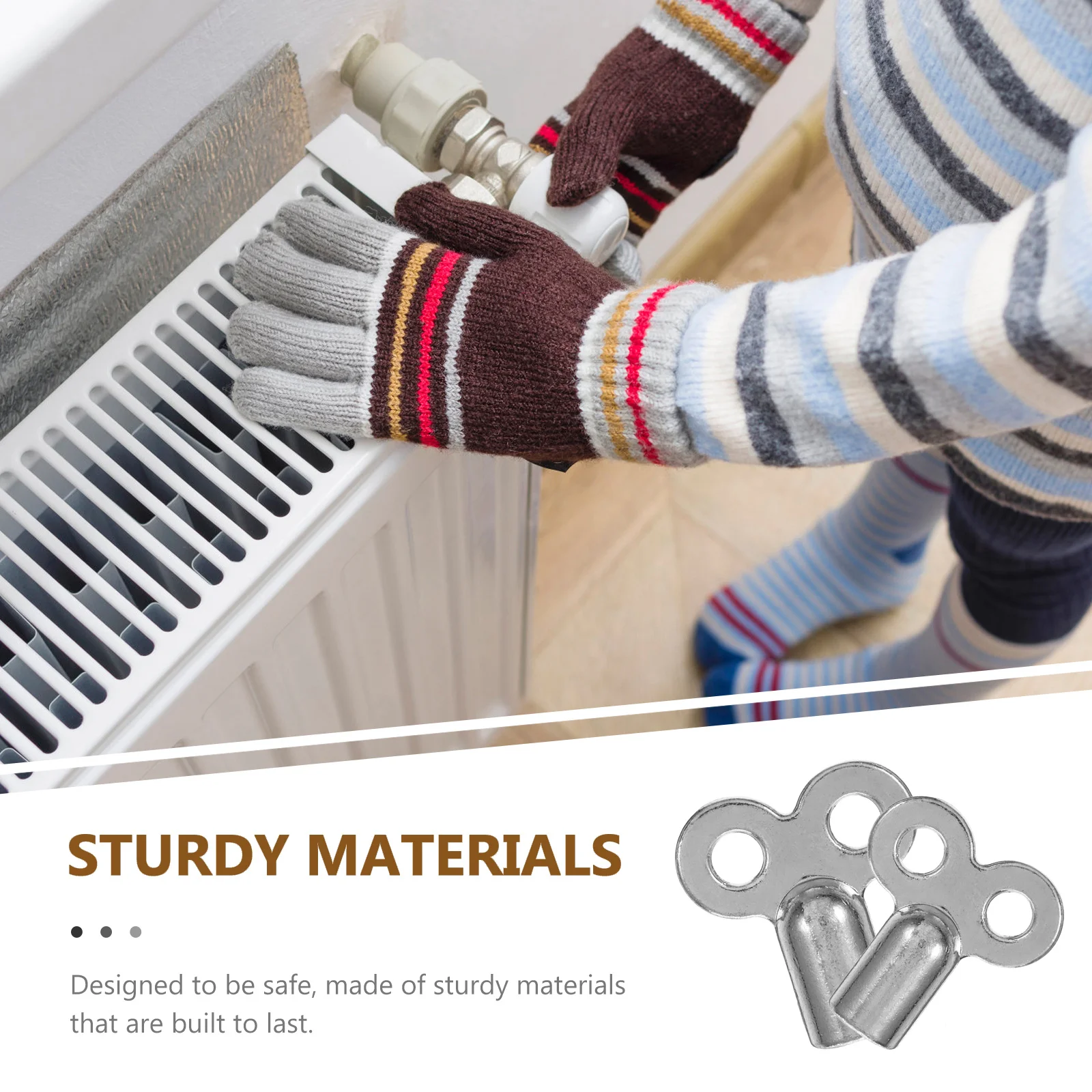 

10pcs Radiator Air Valve Keys Square Extended Alloy Bleed Tool For Plumbing Heating Systems Radiator Bleeding Key