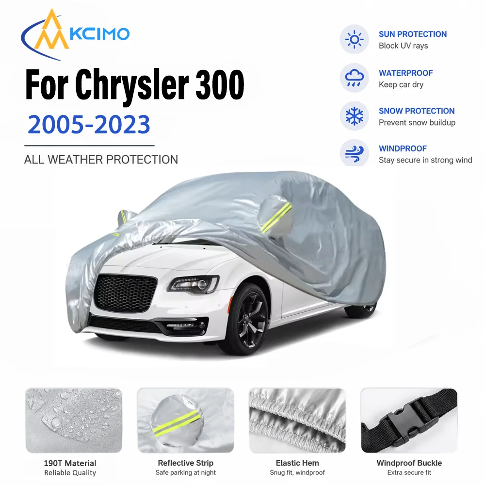 Superior Car Cover Outdoor Protection For Chrysler 300 2005-2023 Full Exterior Snow Cover Sunshade Dustproof Protection Cover