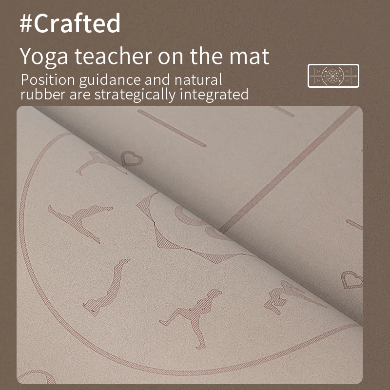 Eco Friendly Wear Resistance PU Rubber Gym Mat Tapis De Sport Non Slip Yoga Mat Thick 4.5mm With Position Line HOT!