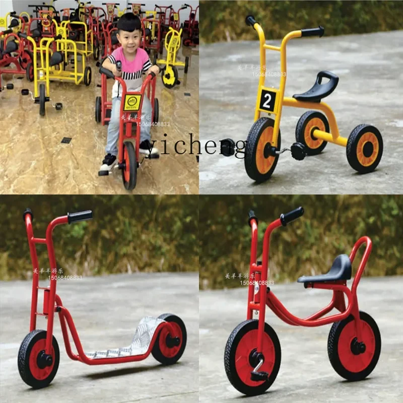 Tqh Kindergarten Tricycle Children's Outdoor Double Pedal Twin Bicycle Multi-Person Rotation Change