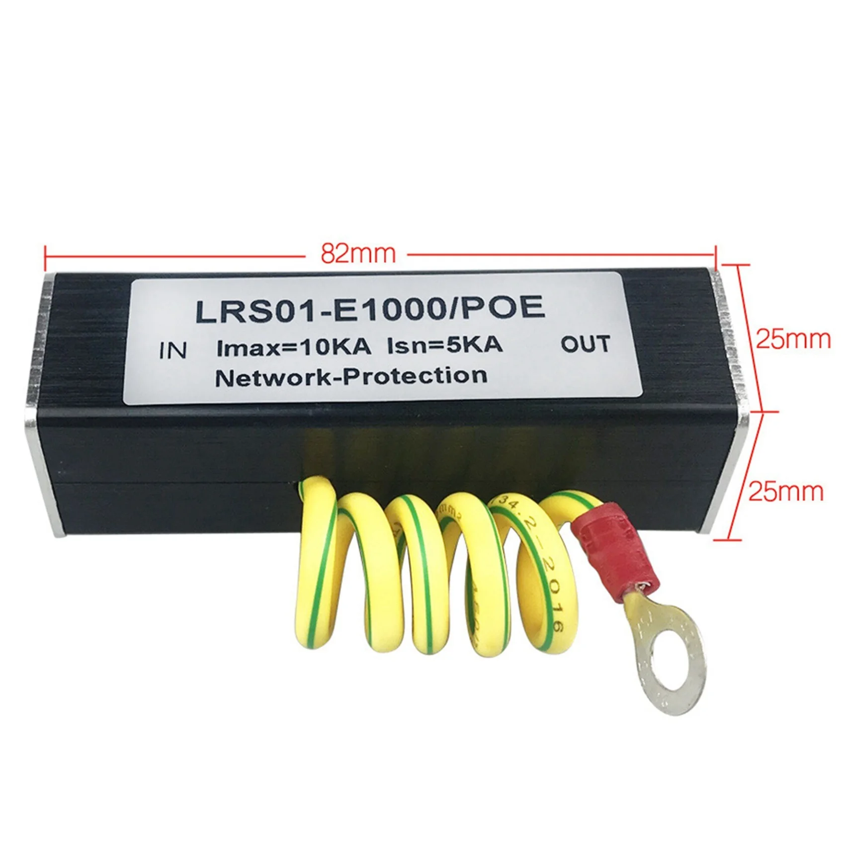 100/1000M POE กล้อง IP เครือข่าย POE Switch RJ45 & POE Surge Protector อุปกรณ์ป้องกัน Arrester SPD 1000M A002