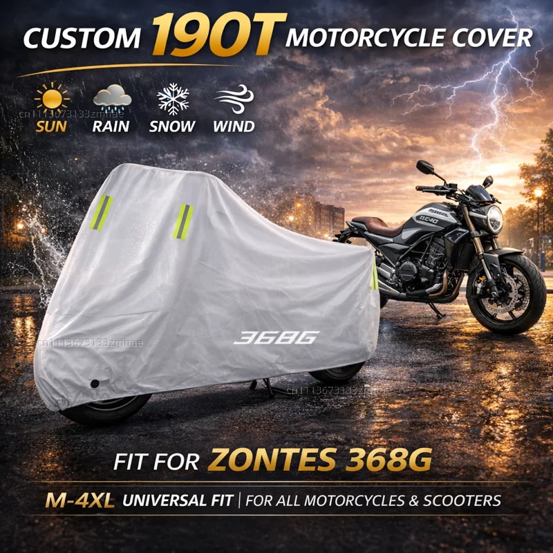 For Zontes 368G Adventure 2025 2026 368 G Adv ZT368G Motorcycle Cover Waterproof UV Protective All Weather Cover