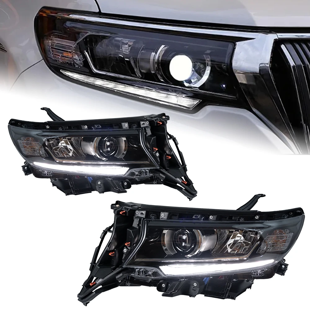 Car Lights For Toyota Prado Headlights 2017-2020 Prado LC150 LED Headlight Projector Lens DRL Automotive Accessories