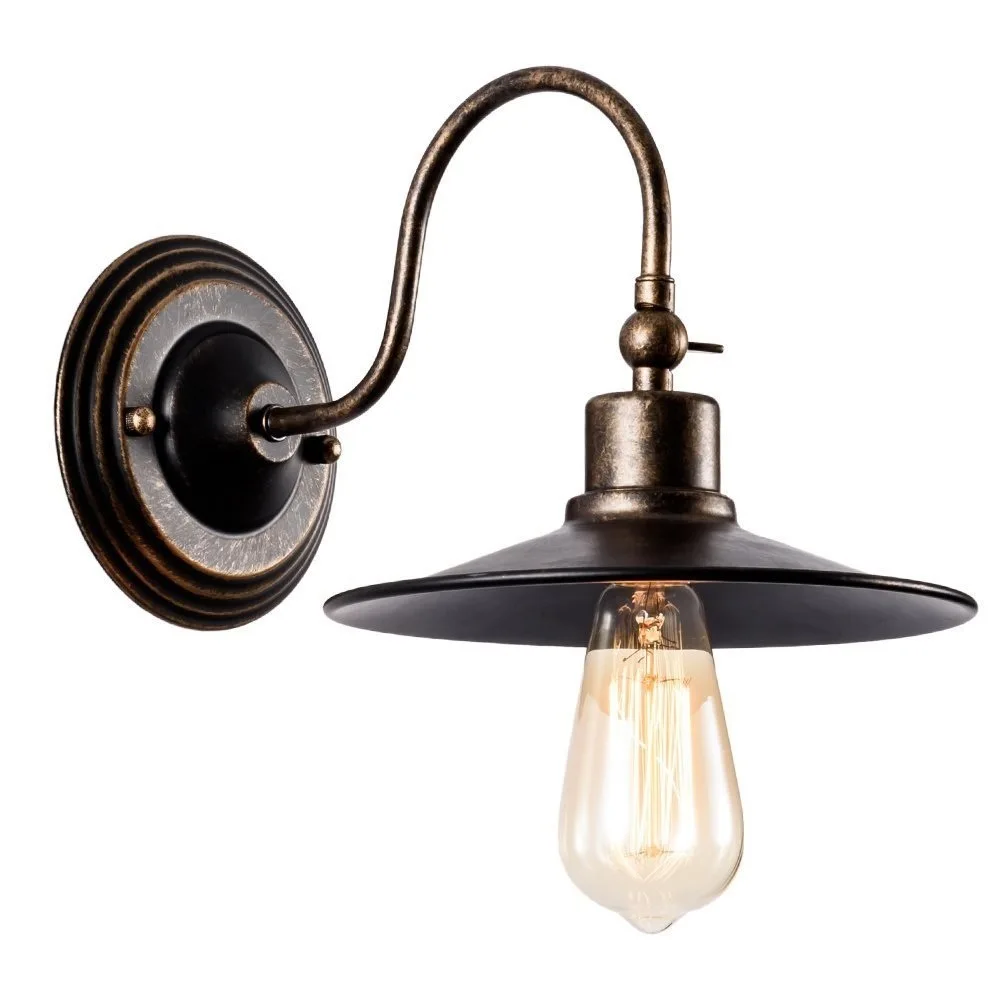 Industrial Gooseneck Retro Metal Wall Lamp E27 Adjustable Wall Light Fixture for Loft Cafe Bar Bedroom Hallway Indoor Home Decor