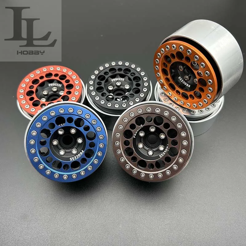 

1.9/2.2 Inch Metal Wheel Hub Wheel Rim for 1/10 RC Crawler Car TRX4 Defender AXIAL SCX10 90046 RC4WD D90 KM2 Jeep TRX6 VS4 JIMNY