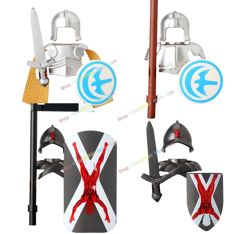 KT1073 MOC Game Valley Warrior Ailin Guard Kinghts Action Figures Weapons Army Weapons Helmet Building Blocks Toys for Children - Image 2