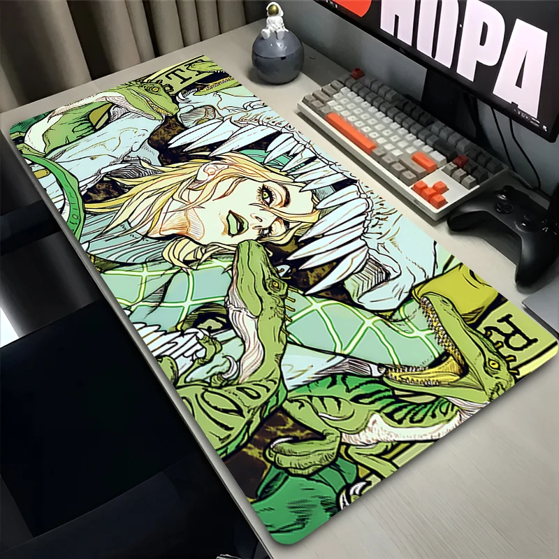E-sports Gamer Mouse Pads J-jojo Bizarre Adventure Anime Extended Desk Mat xxl Keyboard Pad Gaming alfombrilla Computer Mousepad