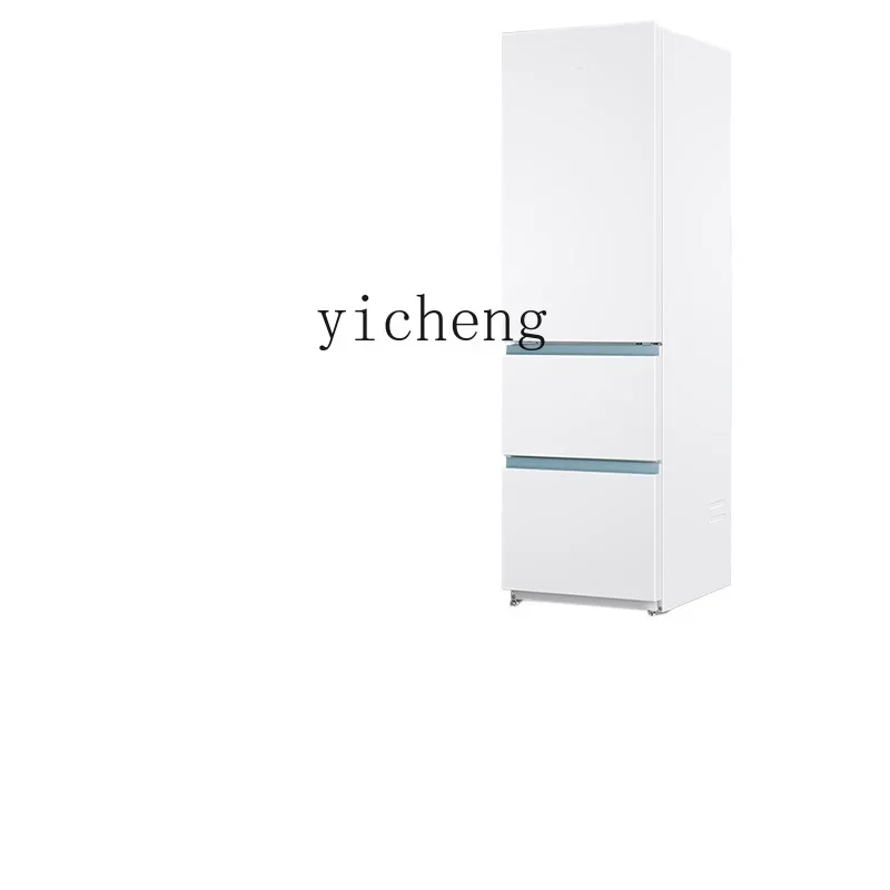 

ZK three-door air-cooled frost-free white energy-saving household refrigerator rental room first-class energy efficiency