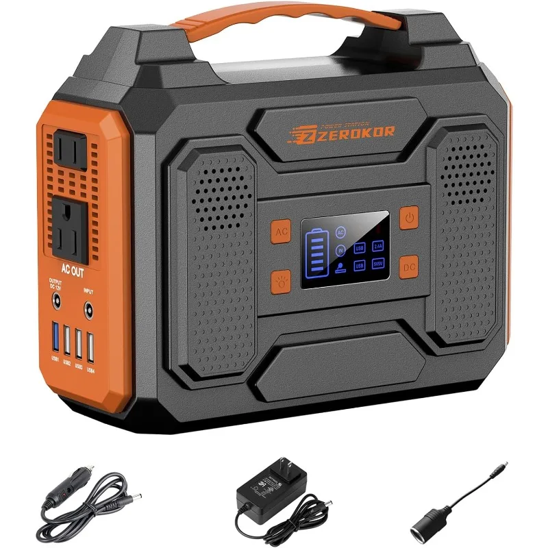 

Portable Power Station 300W Solar Generator 280Wh (without Solar Panel), 110V Portable Power Bank with AC Outlet Pure Sine