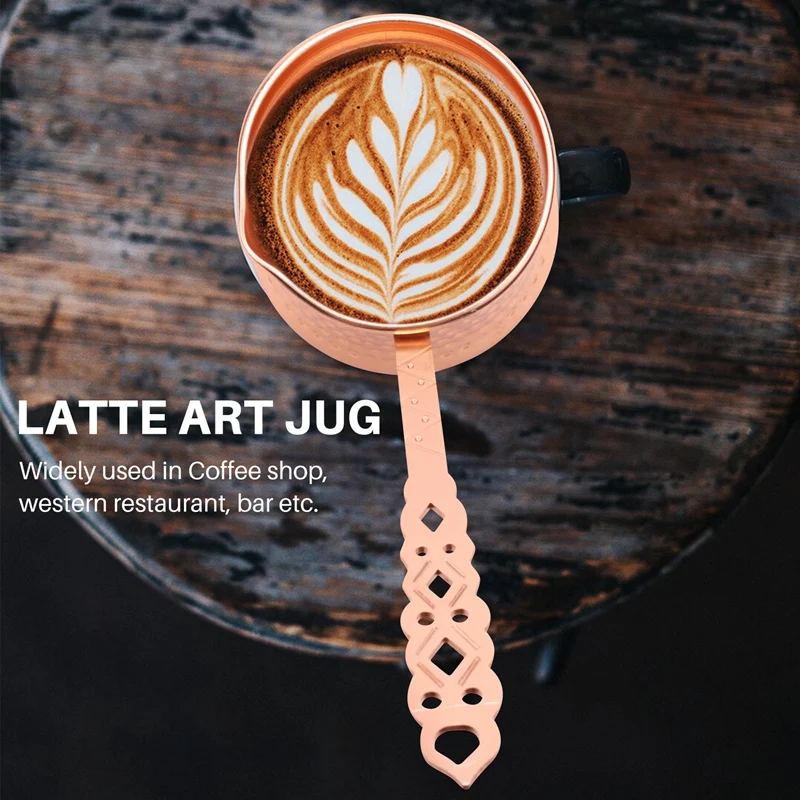 Cafetière en cuivre turc avec poignée en métal, cafetière pour cafétéria, turc, Cezve
