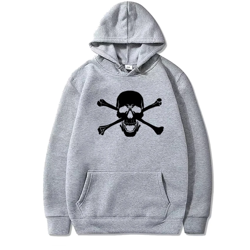 2025 Rock Skull Halloween Graphics printed streetwear Hoodie Men women vintage punk Sweatshirt Unisex Casual Fleece pullovers