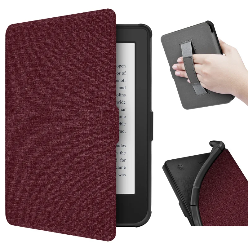

HandStrap Case for Tolino Shine Color 2024 / Shine 5 2024 / Shine4 2022 6" EBook Magnetic Cover With Soft TPU Back Shell