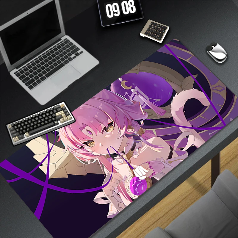 Computer Gaming Accessories Mousepad Office PC Mouse Pad H-honkai Star Rail Fu Xuan Keyboard Pad Desk Decoracion Anime Desk Mat
