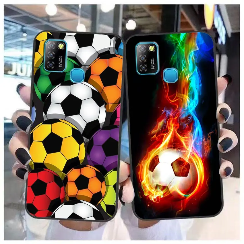 Football Soccer Ball Lover Phone Case For Infinix CAMON 19 16 ZERO X NEO 20 8 POVA 5 4 2 NOTE 30 12 G96 11 10 8 Case Funda Shell