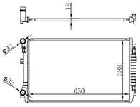 BAU065018 for engine radiator A3 1,2//11.6tdi-GOLF VII//1,6TDI 12- (× ×///////mm