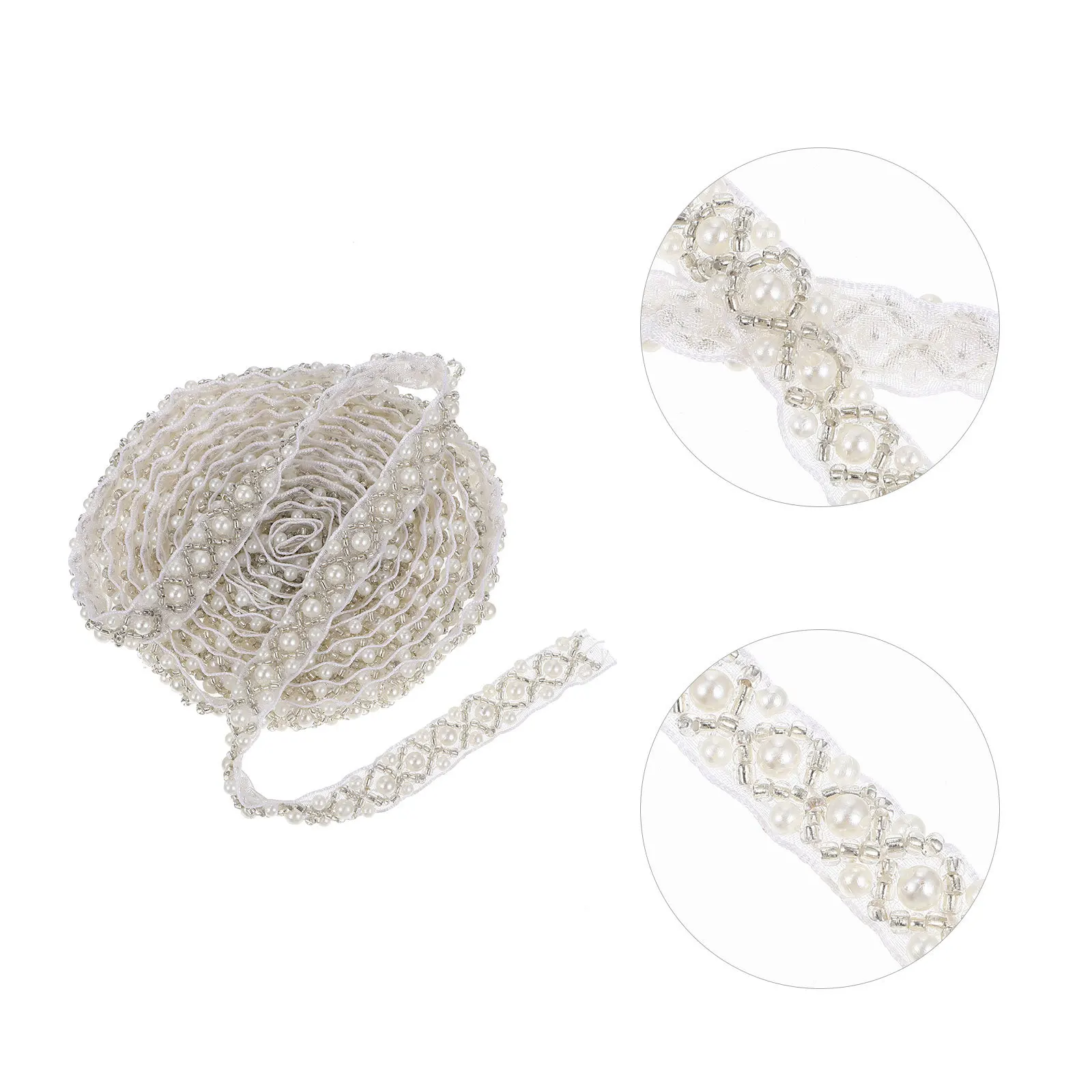 

Trim Decorative Gauze for Clothing Skirts DIY Pearl Ribbon for Craft Making Handicraft Trim Clothing Gauze