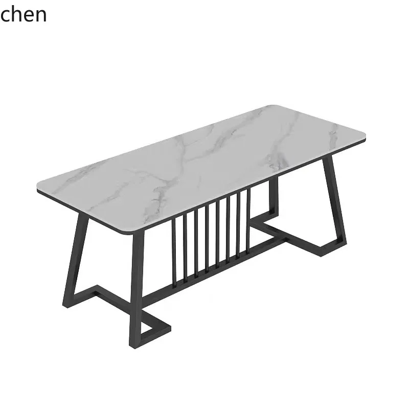 CZ Rock Slab Set Office Reception Table Balcony Tea Table Simple Modern New Chinese Style Small Tea