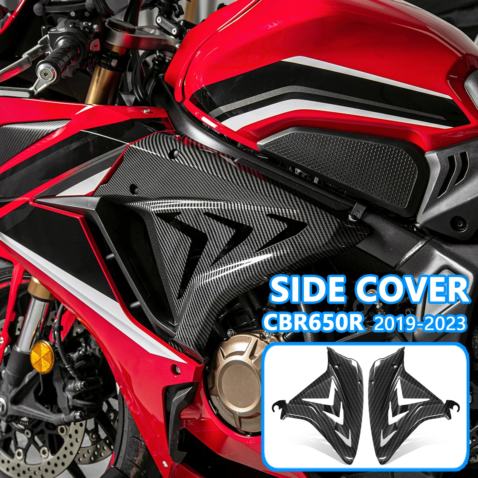 

For CBR650R 2019-2023 Seat Side Fairing CBR 650R 650 R Body Filling Injection Frame Spoilers Side Cowl Cover Panel