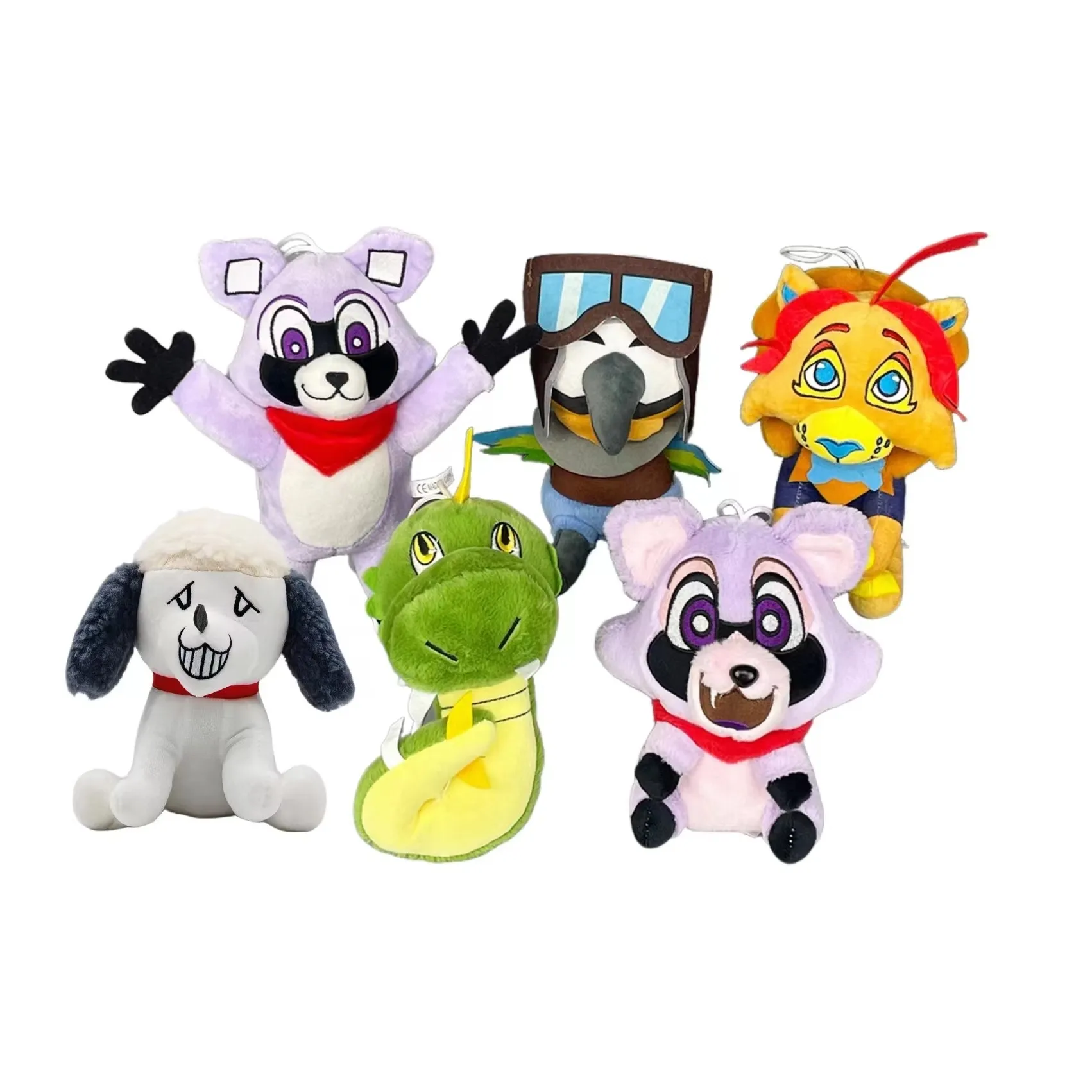

Indigo Park Bird Mollie Macaw Monster Plush Toys Rambley The Raccoon Stuffed Animals Doll Pillows Plush for Kids and Game Fans