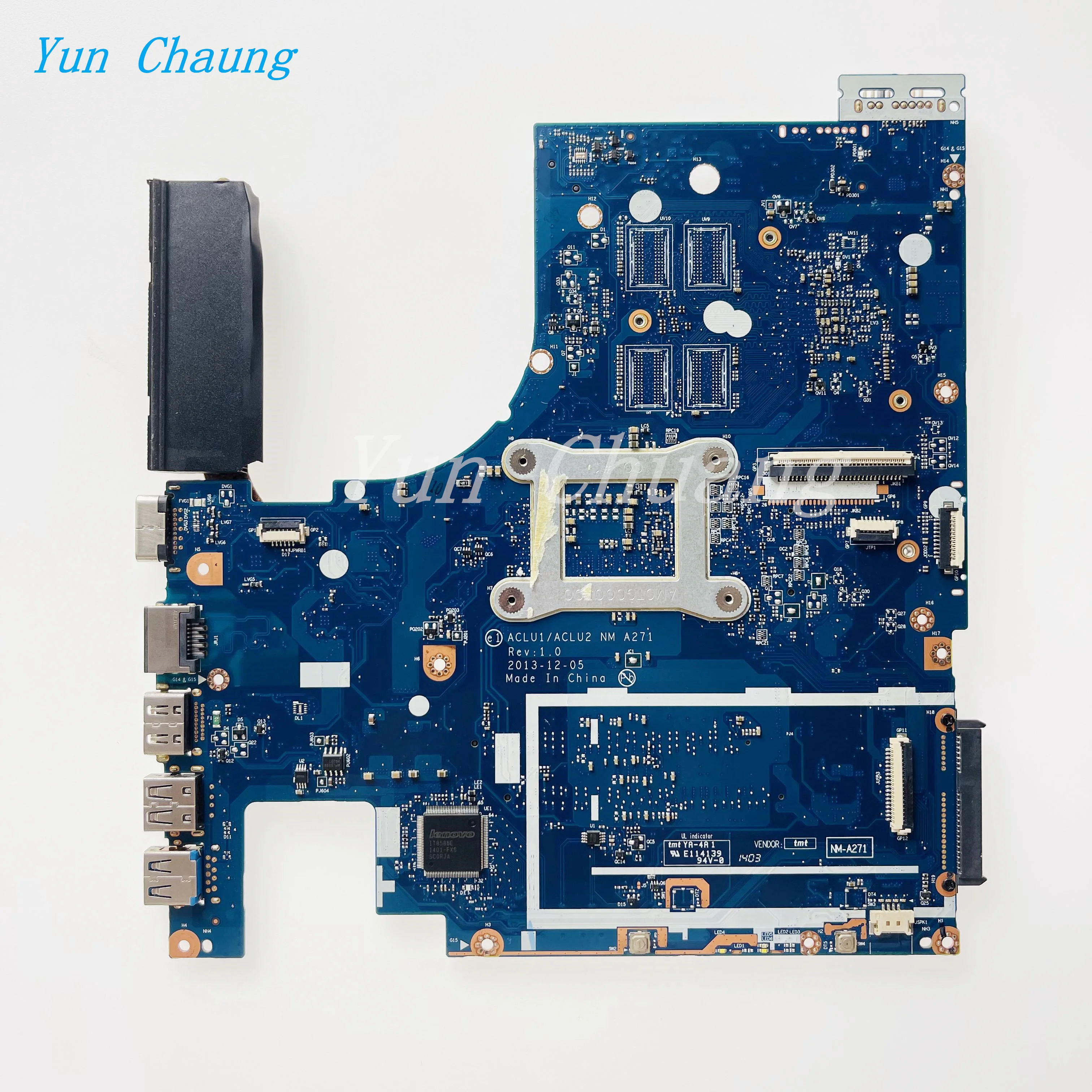 For Lenovo G50-70 G40-70 Laptop Motherboard NM-A273 NM-A271 Mainboard With CORE I3 I5 I7 CPU HD8500M/R5-M230 2GB GPU+Heatsink