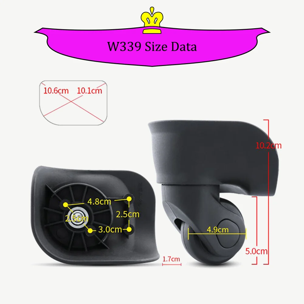 Compatible With Samsonite A07 Trolley Case Replacement Detachable Universal Wheel New Upgrade Materials Leather Case Pulley