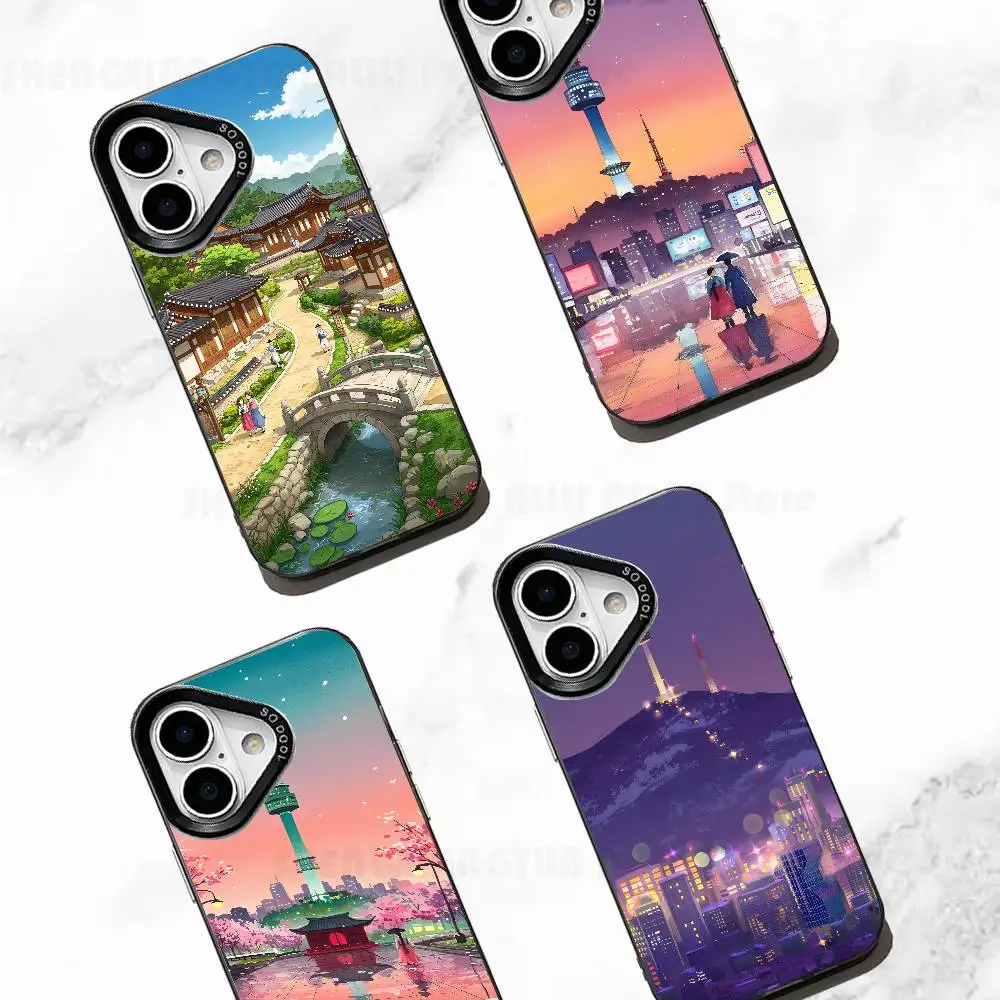 

Korea Seoul Case For IPhone 11 12 13 14 15 16 17 Pro Max XS X XR Cover
