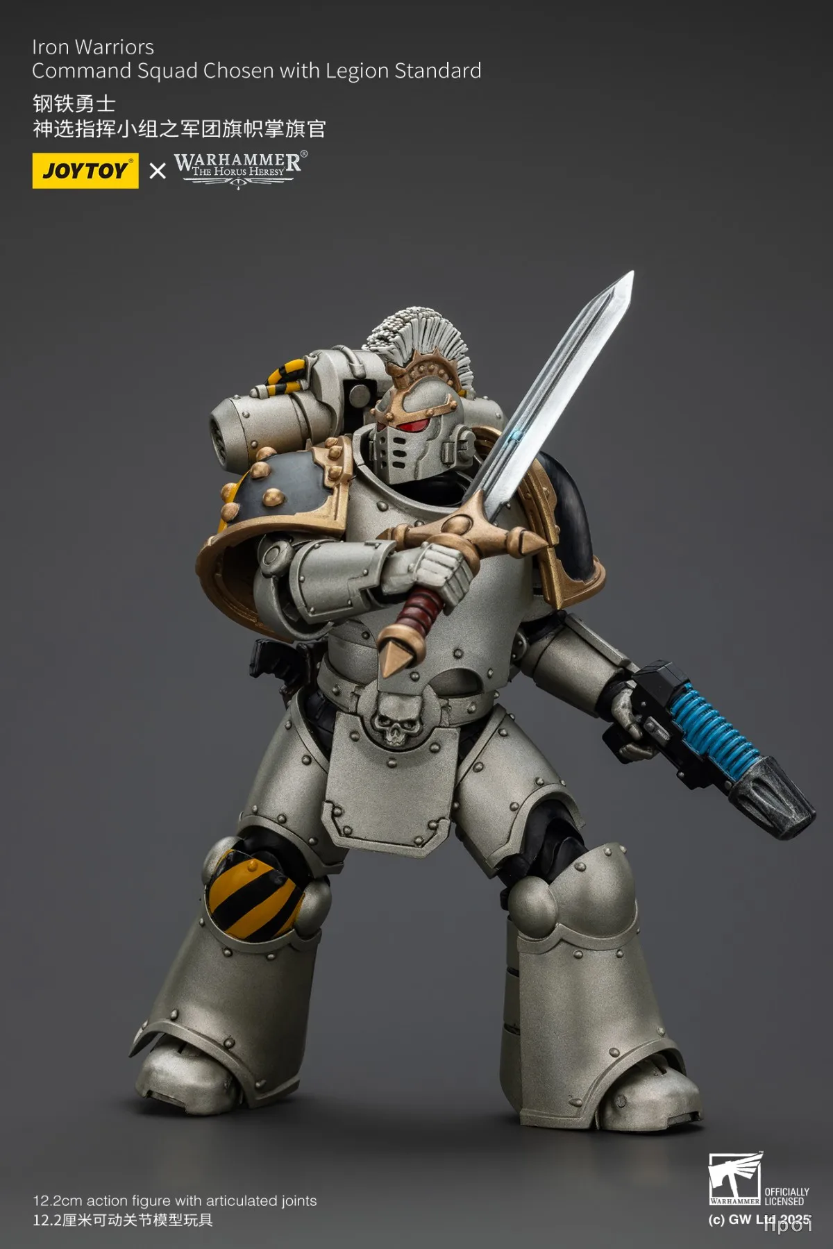 【JOYTOY】1/18 شخصية الحركة Warhammer 40K Iron Warriors Command Squad المختارة مع معيار Legion #1