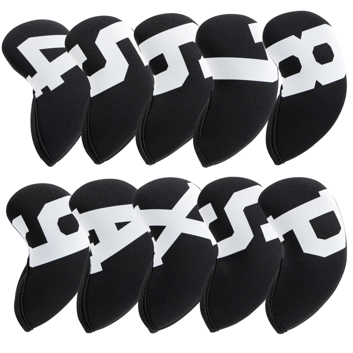 Waterproof Neoprene Golf Club Iron Cover Golf Iron Head Covers Golf Club Iron Headovers 10pcs/set