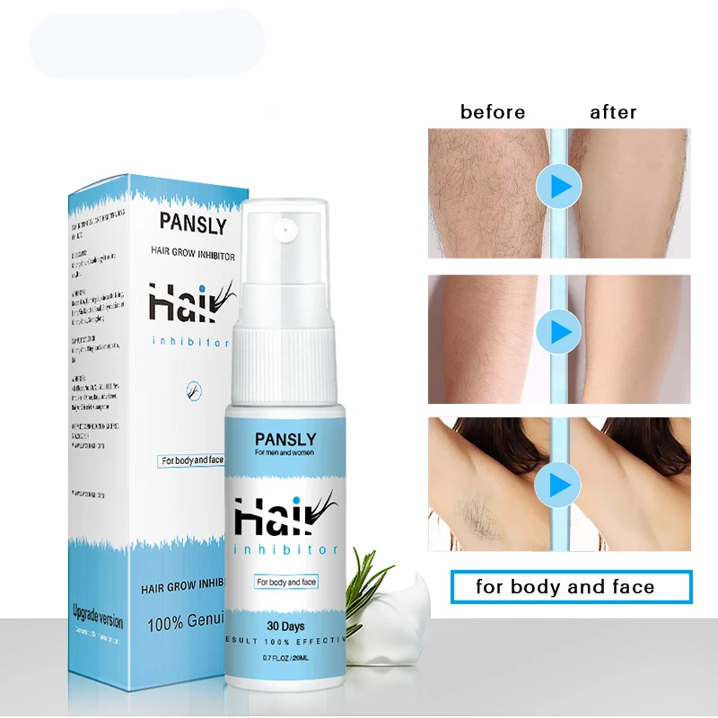 20ml Hair Removal Inhibitor Spray Repair Nourish Body Face Hair Growth Inhibitor Painless Non-Irritating Facial Stop Hair Spray