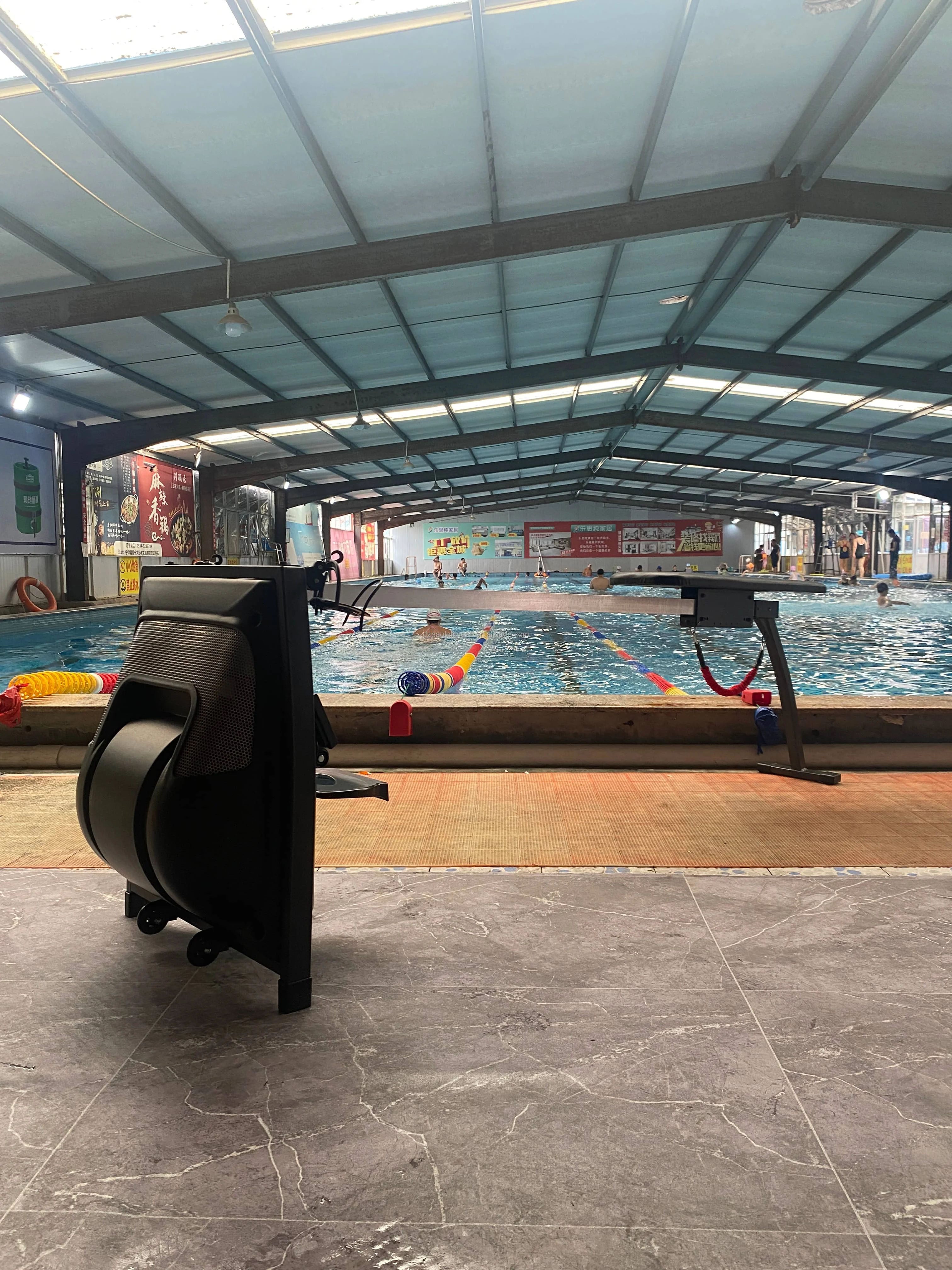 High quality competitive training swimming machine metal simulation swimming training machine