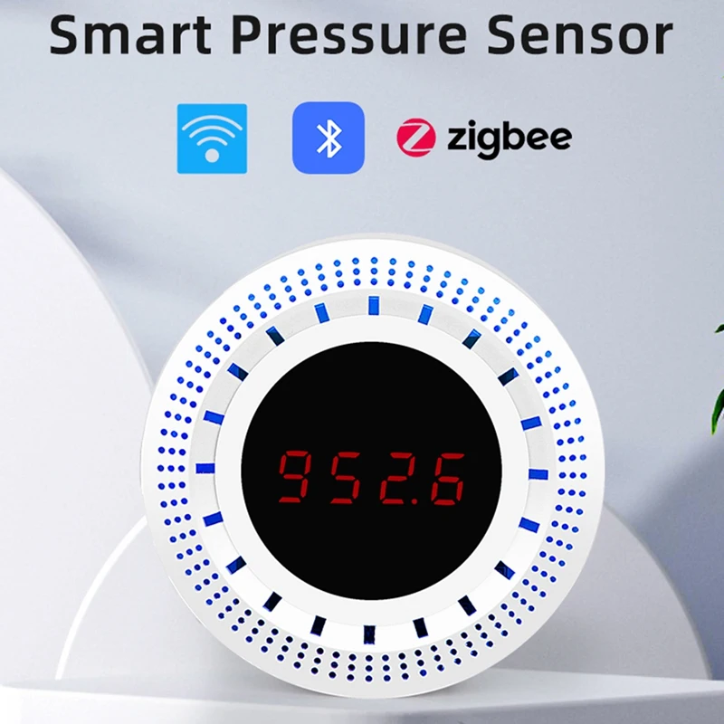 

A74I-Tuya Pressure Sensor Atmospheric Pressure Detection With Temperature & Humidity Function Intelligent Life