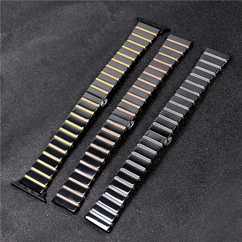 Ceramic and Steel Strap for Samsung Smartwatch Galaxy 5 40mm 44mm 5 pro 45mm Classic 42mm 46mm Samsung Watch 3 4 5 Series Luxury