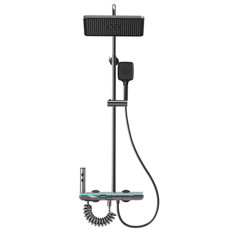Bathroom shower, smart digital display, home shower, piano button shower set