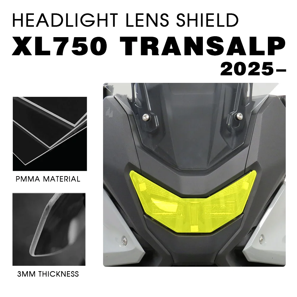 

For HONDA Transalp XL750 2025 NEW Headlight Protectors XL750 Transalp Motorcycle Accessories Headlight Lens Shield Transalp 750