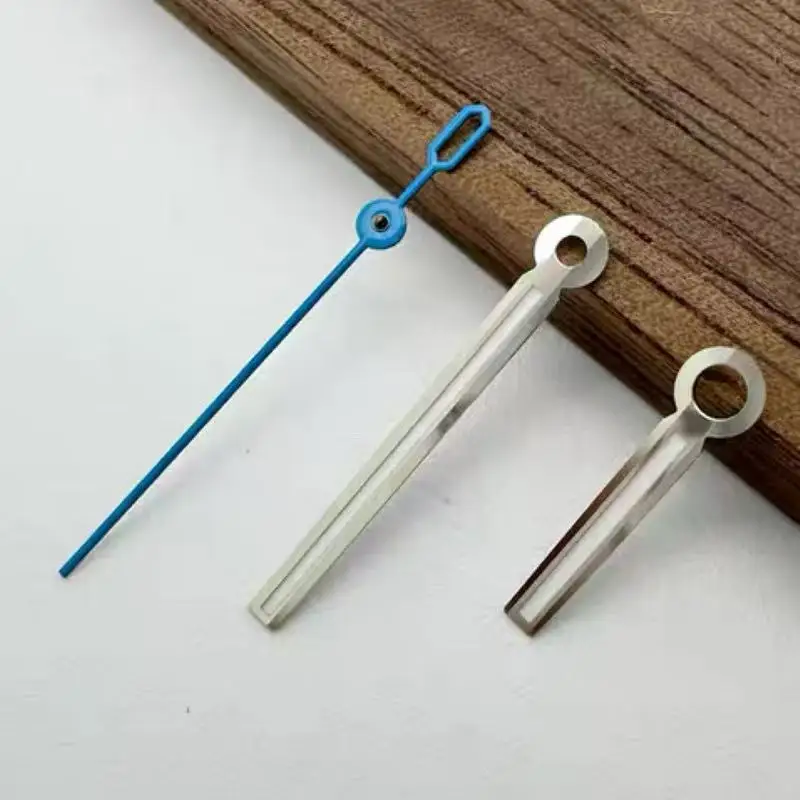 High Quality Modified New Green Luminous Silver/Blue 9.5mm*14mm*14mm Watch Hands Watch Accessories for NH35/NH36/4R/7S Movement