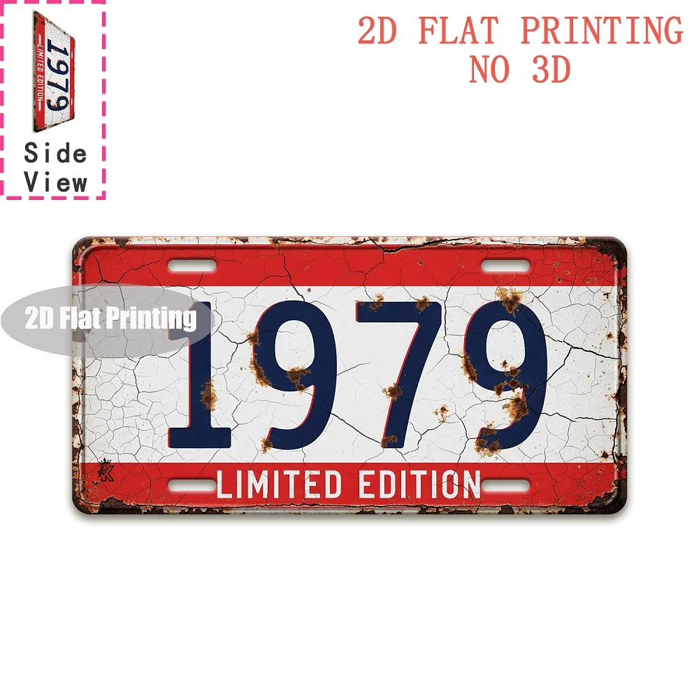 Aluminum Painting 1979 Limited Edition Vintage License Plate Wall Decor Retro Metal Tin Sign For Man Cave Bar Garage Home Decora