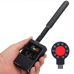 Detector de señal RF inalámbrico antiespía, rastreador GPS GSM, cámara oculta, dispositivo de escucha militar profesional con detección IR