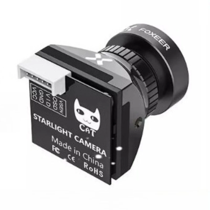FOXEER CAT3 Telecamera 1200TVL Visione notturna 4:3/16:9 PAL/NTSC 0.00001LuX DC4.6-20V Telecamera FPV a bassa latenza per RC FPV Racing Drone