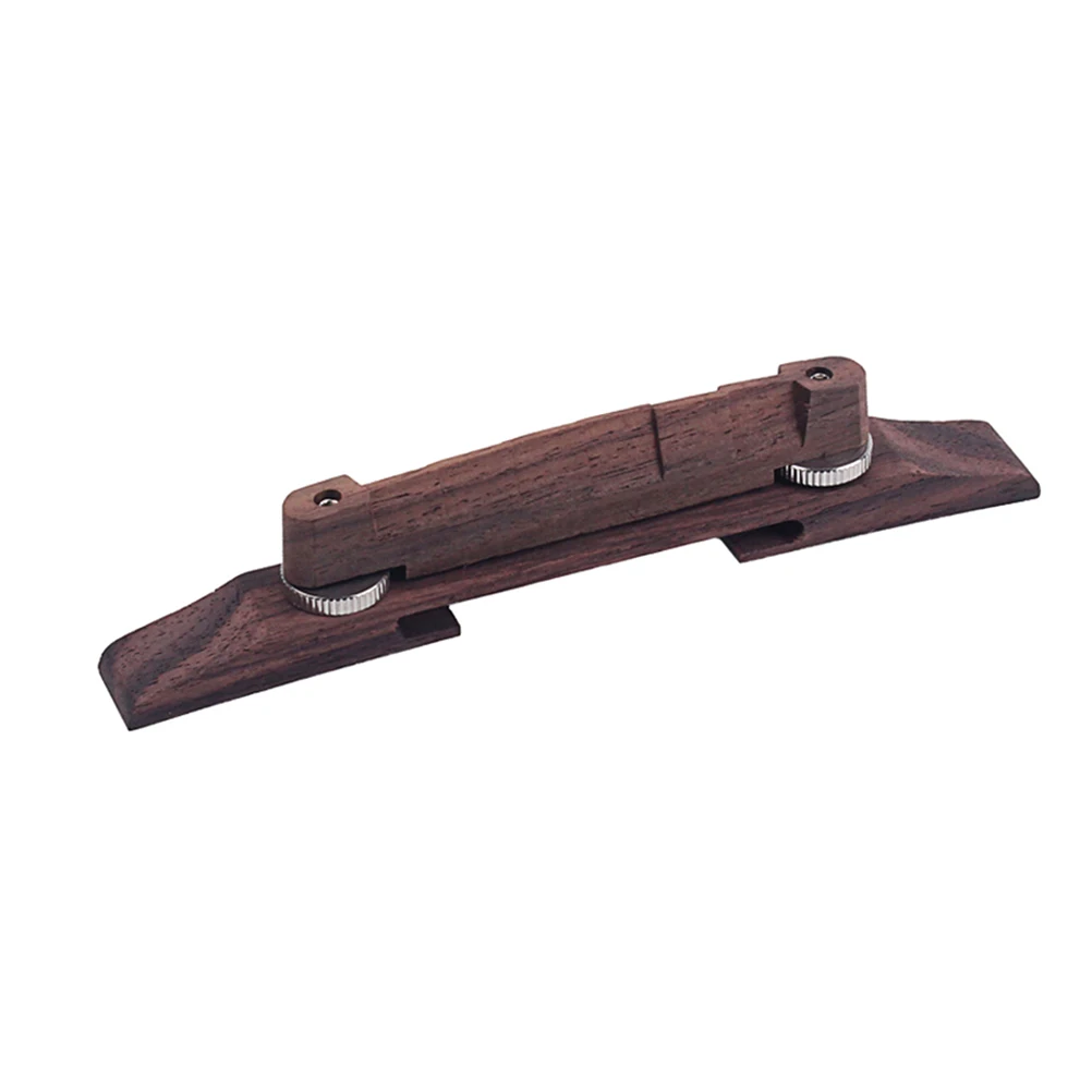 

Adjustable Roller Saddle Replacement Floating For Bass Rosewood Lightweight Brown Go106 Parts Bridge Guitar Bridge For